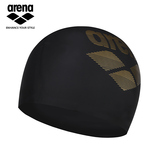 arena阿瑞娜 柔软舒适硅胶泳帽 防水耐用 7色时尚条纹大标游泳帽