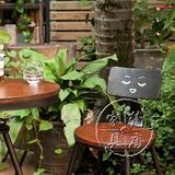个性咖啡厅奶茶甜品店桌椅组合休闲酒吧户外阳台洽谈简约花园桌椅