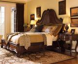 美式欧式仿古高端定制实木双人床实木床1.8米床婚床别墅主人房床