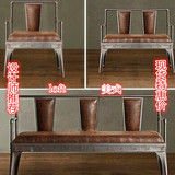 loft铁艺餐椅客厅沙发复古咖啡椅水管沙发工业风做旧单双三人沙发
