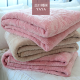 外贸韩国短毛绒绗缝被 超柔毛毯秋冬加厚床盖床单珊瑚绒毯特价
