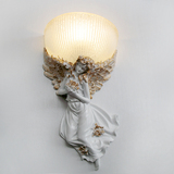 简欧现代田园北欧风格卧室过道楼梯灯具创意个性浪漫天使圣女壁灯
