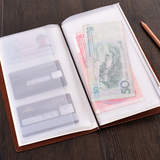 MIDORI Traveler's旅行者笔记本DIY专用配件 透明收纳袋护照票据