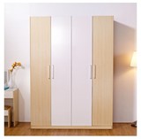 家用简易衣柜实木木质板式组合整体衣柜2门3门4门大衣柜儿童衣橱
