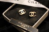 巴黎专柜正品 Chanel香奈儿玫瑰金双C耳钉/耳环阿娇同款 生日礼物