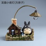 宫崎骏系列龙猫树脂创意LED小夜灯 动漫玩偶摆件公仔生日礼物