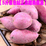 5斤装正宗越南进口新鲜紫薯小紫薯紫芋头地瓜很糯很香甜 包邮蔬菜