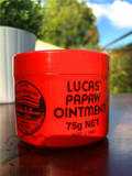 澳洲直邮代购LucasPapaw神奇番木瓜膏润唇膏75g家庭必备