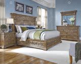 欧式雕花双人床法式复古实木床婚床公主床美式乡村床宜家实木床