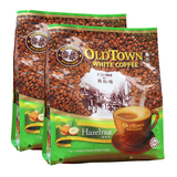 马来西亚进口旧街场榛果白咖啡三合一速溶咖啡15条2包送6条1440g
