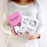 ●特价现货 日本Hello Kitty可爱猫脸造型保湿弹力面膜2枚 樱花香