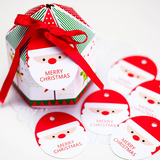 恋纸癖☆圣诞老人小卡片 礼物包装留言祝福卡吊牌标签可爱圣诞节