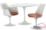 白色小户型欧式餐桌椅组合6人现代简约饭桌桌子大理石简易洽谈桌