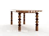 木办公桌会议桌洽谈桌电脑桌北欧个性创意 设计师实木餐桌椅原