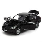 升辉1:32奔驰S600轿车汽车模型声光回力版车模小汽车儿童玩具车
