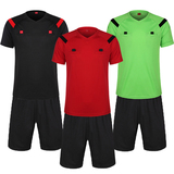 新款足球裁判服套装男女专业比赛裁判员球衣专用装备翻领短袖夏季