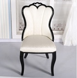 全实木餐椅家用简约现代白色中式北欧休闲餐桌木椅子凳子特价酒店
