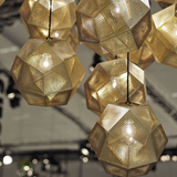 聚尚TomDixon EtchShade创意个性多边形几何球金属网工业餐厅吊灯