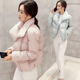 韩国短款显瘦学生羽绒棉服女冬装新款加厚大码文艺学院风长袖外套