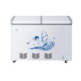 Haier/海尔FCD-270SE(白色)卧式双温冷藏冷冻内置玻璃门商用冰柜
