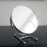 台式镜子 双面美容镜 梳妆镜 化妆镜 公主圆【包邮】 欧式不锈钢