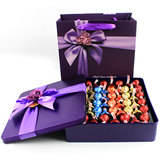 全国包邮 好时巧克力礼盒装精美生日情人女王节礼物送紫铁盒56粒