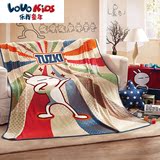 LOVO KIDS家纺罗莱 出品卡通毯子毛毯午睡毯双人加厚乐动珊瑚绒毯