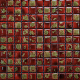 陶瓷釉面马赛克 美式田园25窑变红色粒子客厅背景墙贴仿古典瓷砖