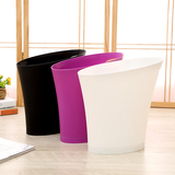 创意欧式扁形无盖垃圾桶厕所卫生间厨房客厅卧室家用拎环垃圾纸篓