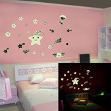墙壁贴纸流星雨墙贴卧室卡通儿童房房间装饰床头贴画夜光贴荧光贴