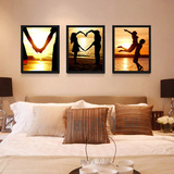 客厅人物挂画有框新房卧室床头装饰画单幅墙壁画现代简约情侣温馨