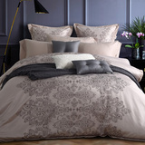 欧式四件套奢华刺绣花床上用品简约美式六件套多件套1.8m床单式