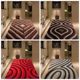 福旺达3D＋4D羽毛加厚客厅卧室地毯立体图案支持定制居家布艺地毯