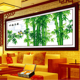 精准印花十字绣竹报平安全景竹子新款客厅大幅卧室餐厅款挂画系列