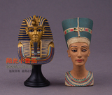 正版散货 人偶手办 古埃及法老图坦卡蒙/王妃 半身像模型人偶摆件