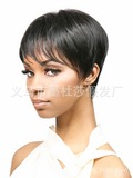 速卖通欧美假发短发外贸黑人假发女短直发时尚化纤假头套SW0110
