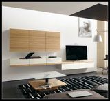 钢琴烤漆电视柜组合简约现代橡木色电视柜定制挂墙电视柜定做现代
