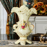 欧式花瓶摆件陶瓷插花瓷器客厅电视柜小大花瓶花器装饰干花插花艺