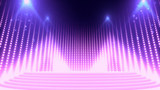 L0990浪漫紫色舞台灯光时装走秀婚礼婚庆开场LED大屏幕视频背景