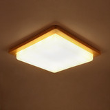 现代简约实木灯具设计师北欧创意客厅卧室阳台过道LED木艺吸顶灯