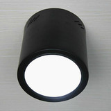 明装圆形LED筒灯4寸9W5寸12-15W6寸15-18W吊线桶型天花灯黑白外壳