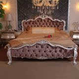 欧式双人床1.8米实木床新古典婚床后现代简约布艺床田园公主床1.5