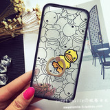 韩小鸭子iphone6s支架手机壳苹果6plus全包指环扣软硅胶5.5s外壳