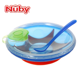美国nuby努比宝宝注水保温吸盘碗 婴儿保温碗 儿童宝宝餐具