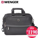 瑞士军刀威戈Wenger 14寸黑标商务公文包单肩包斜挎包手提包男包
