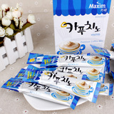 单条 韩国进口咖啡MAXIM麦鑫香草卡布奇诺咖啡15g加奶泡沫拿铁 蓝