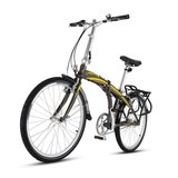 狼途24寸折叠自行车内3速变速单车便携铝合金男女成人折叠车KV3.1