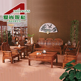 爱尚妮私中式红木客厅家具非洲黄花梨沙发实木如意沙发组合10件套