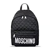 Moschino/莫斯奇诺女款蓝色尼龙双肩包 7607 大号尺寸