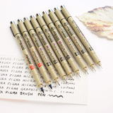 日本樱花针管笔 插图漫画签名软笔&极细描边笔设计绘图笔防水勾线